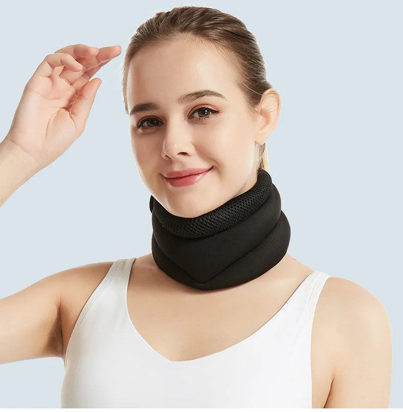 Suporte perfeito para o pescoço. Tecnologia de esponja de três camadas, respirável, alta elasticidade, anti-arqueamento, inclinação para frente, descompressão do pescoço cervical, capa de pescoço de escritório